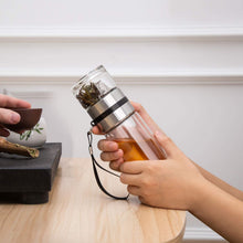 Cargar imagen en el visor de la galería, Smart Infuser Tea Glass Bottle